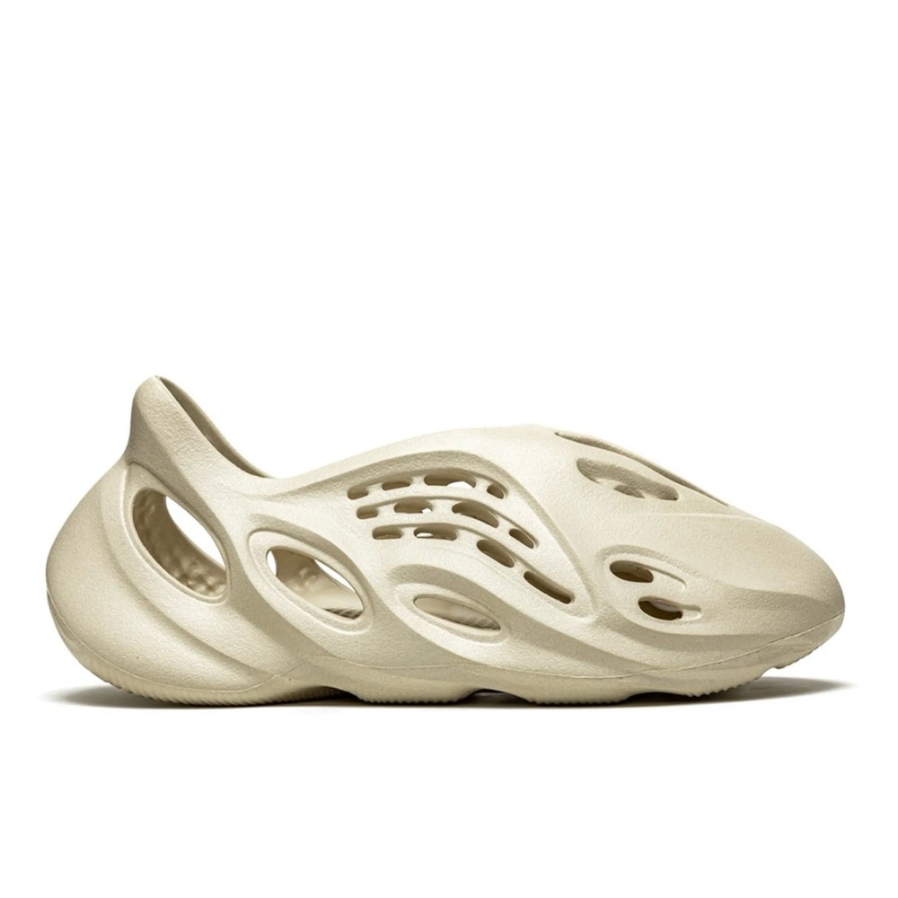 adidas Women’s Foam Slip-On Sneakers in Light Beige - Picture 2 of 4